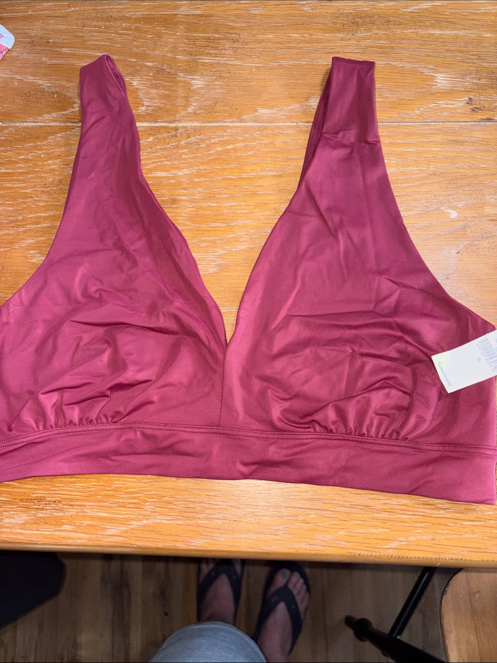 Old Navy Wireless Bralette in Wine